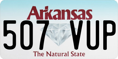AR license plate 507VUP