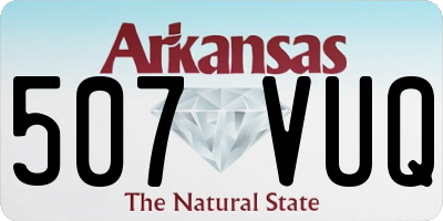 AR license plate 507VUQ