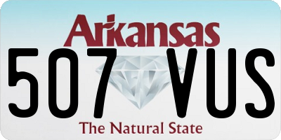 AR license plate 507VUS