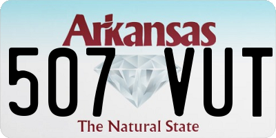 AR license plate 507VUT