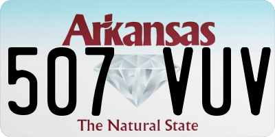 AR license plate 507VUV