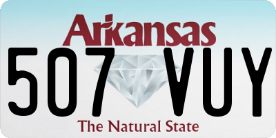 AR license plate 507VUY