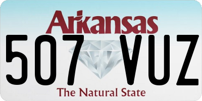 AR license plate 507VUZ