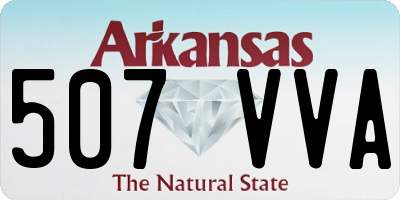 AR license plate 507VVA