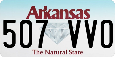 AR license plate 507VVO