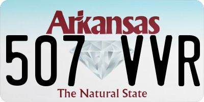 AR license plate 507VVR