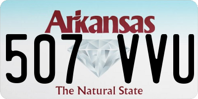 AR license plate 507VVU