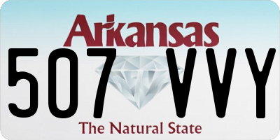 AR license plate 507VVY