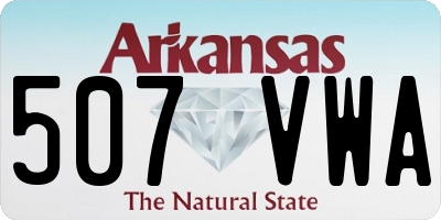 AR license plate 507VWA