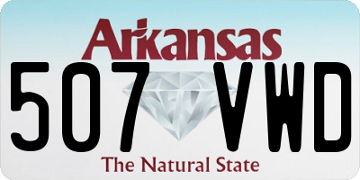 AR license plate 507VWD
