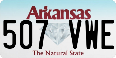 AR license plate 507VWE