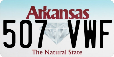 AR license plate 507VWF