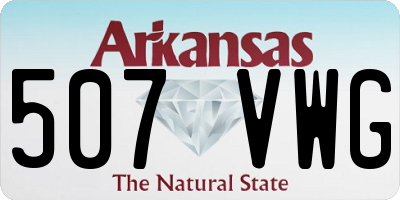 AR license plate 507VWG