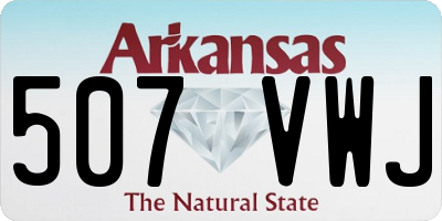 AR license plate 507VWJ