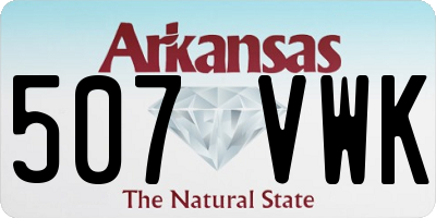 AR license plate 507VWK