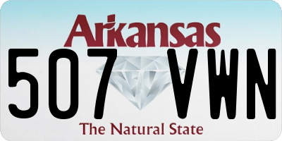 AR license plate 507VWN