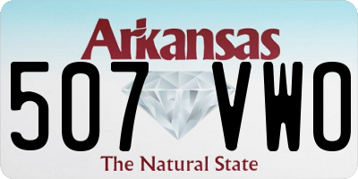 AR license plate 507VWO