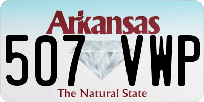 AR license plate 507VWP