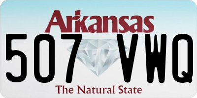 AR license plate 507VWQ