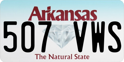 AR license plate 507VWS