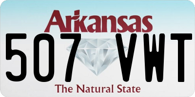 AR license plate 507VWT