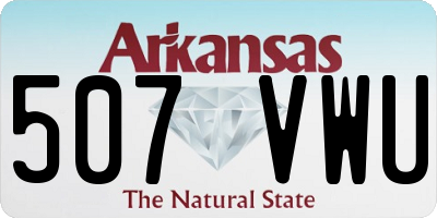 AR license plate 507VWU