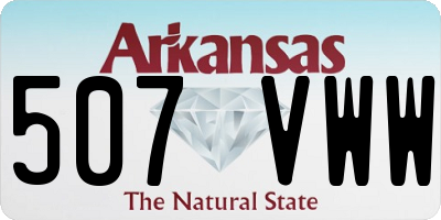 AR license plate 507VWW