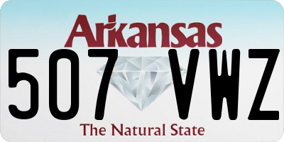 AR license plate 507VWZ