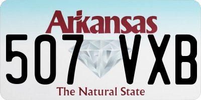 AR license plate 507VXB