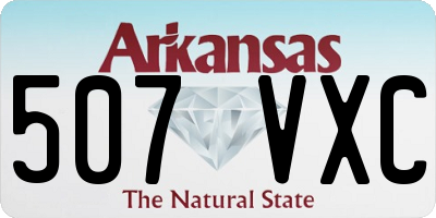 AR license plate 507VXC