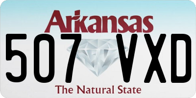 AR license plate 507VXD