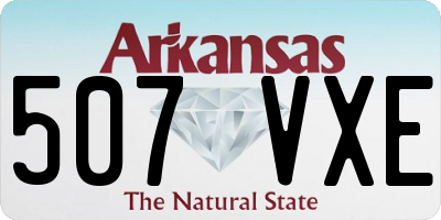 AR license plate 507VXE