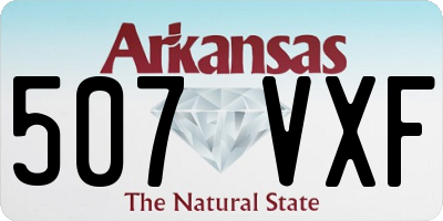 AR license plate 507VXF