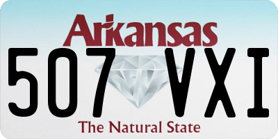 AR license plate 507VXI