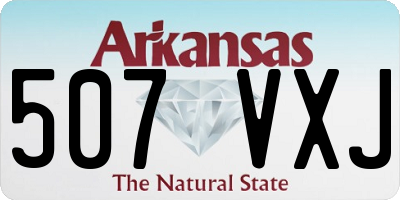 AR license plate 507VXJ