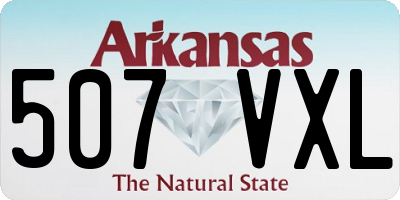 AR license plate 507VXL