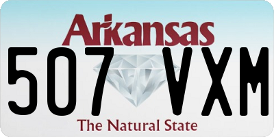 AR license plate 507VXM