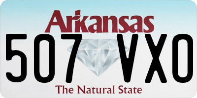 AR license plate 507VXO