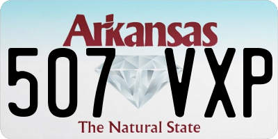 AR license plate 507VXP