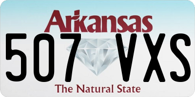 AR license plate 507VXS