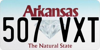 AR license plate 507VXT