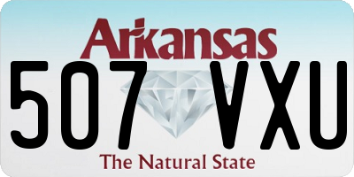 AR license plate 507VXU