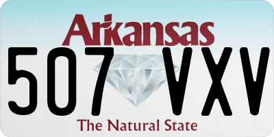 AR license plate 507VXV