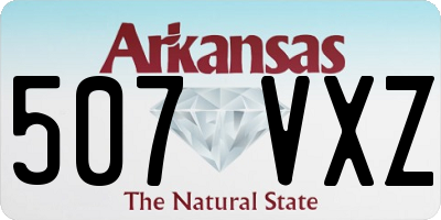 AR license plate 507VXZ