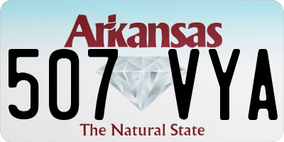 AR license plate 507VYA