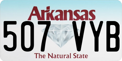 AR license plate 507VYB