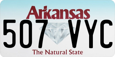 AR license plate 507VYC