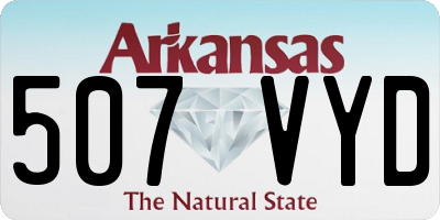 AR license plate 507VYD