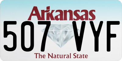 AR license plate 507VYF