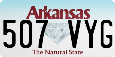 AR license plate 507VYG